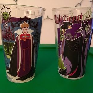 Set of 4 Disney Villains Pint Glasses